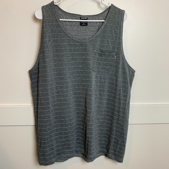 Zoo York Other - Zoo York Mens Gray & Black Striped Tank Top